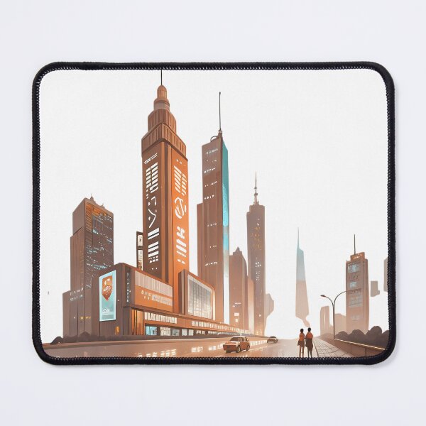 Item preview, City Futuristic Landscapes Illustrations Sports Culture Life World designed and sold by ART ATTACK ZONE.