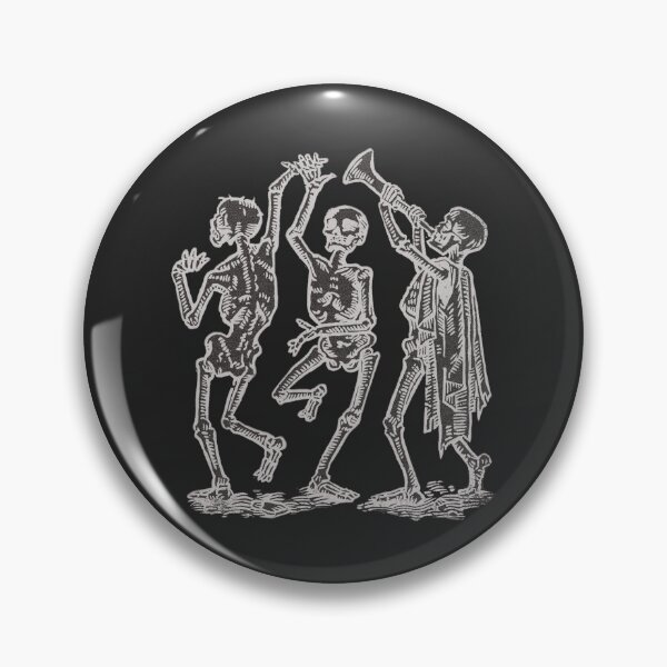 Item preview, Silver Danse Macabre - Ancient Danse Macabre Engraving designed and sold by Dungeon-Shop.