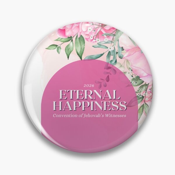 Item preview, 2026 Regional Convention of Jehovah's Witnesses - Eternal Happiness /Floral Pink designed and sold by Yesido.