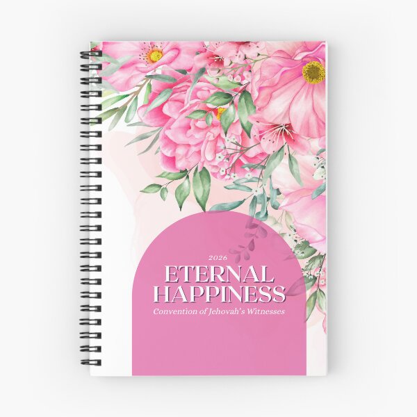 Item preview, 2026 Regional Convention of Jehovah's Witnesses - Eternal Happiness /Floral Pink designed and sold by Yesido.