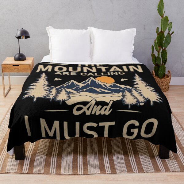 Item preview, Retro Mountains Are Calling And I Must Go designed and sold by Shopeon Designs.
