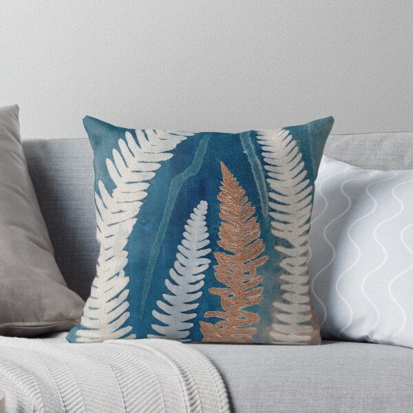 Item preview, Gold Fern Cyanotype Botanical Print designed and sold by NicoleGiger.Studio.