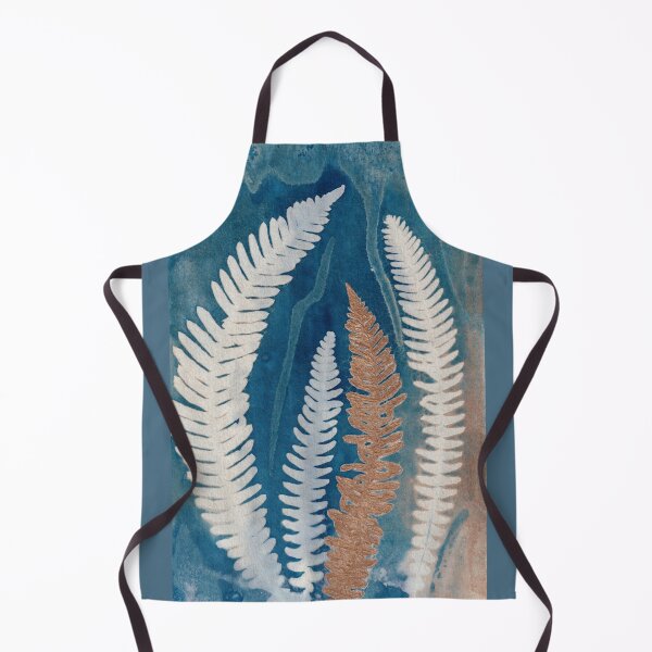 Item preview, Gold Fern Cyanotype Botanical Print designed and sold by NicoleGiger.Studio.