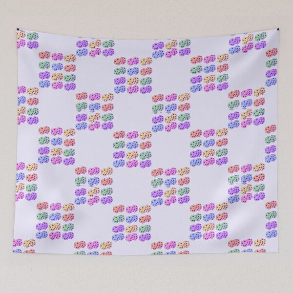 Item preview, Pastel Dice Checkered Pattern designed and sold by she who creates.