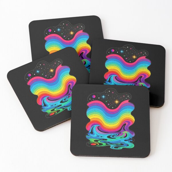 Item preview, Cosmic Rainbow Wave – Psychedelic Space Pop Art designed and sold by PLUSHIWORLDtm.
