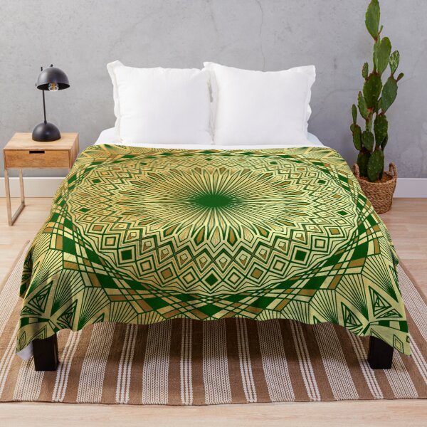 Item preview, Mandala green and gold designed and sold by CreaTwinkles.
