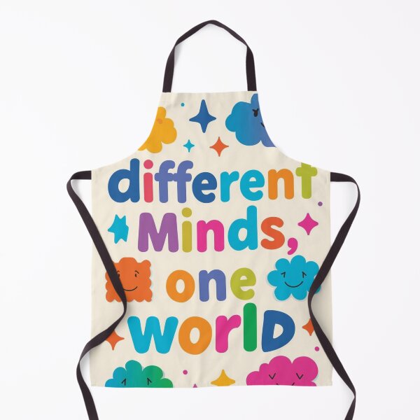 Item preview, Different Minds One World | Neurodiversity Inclusion Quote designed and sold by YvkafromPoland.