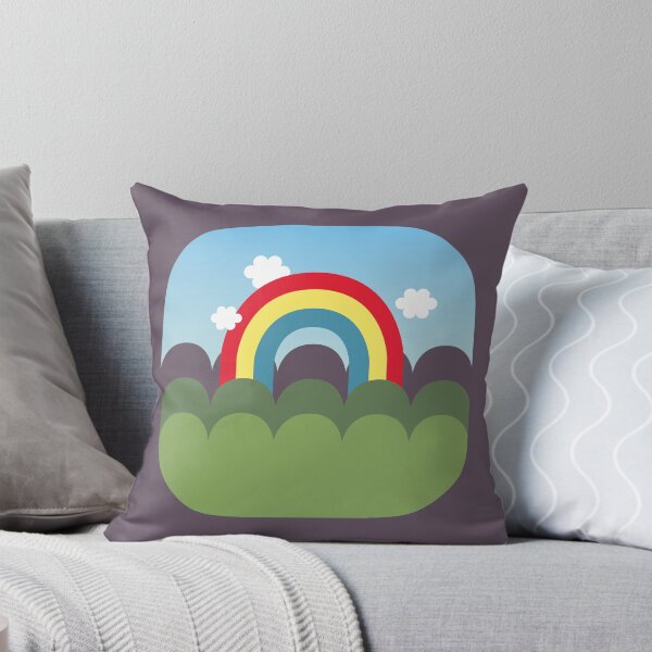 Item preview, Rainbow Dreams — Vibrant Mountain Scene Nature Colorful Landscape Art designed and sold by darryldesign.