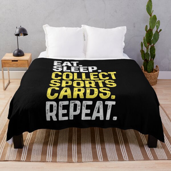 Item preview, Eat Sleep Collect Sports Cards Repeat Funny Card Collector designed and sold by StephanieSBeama.