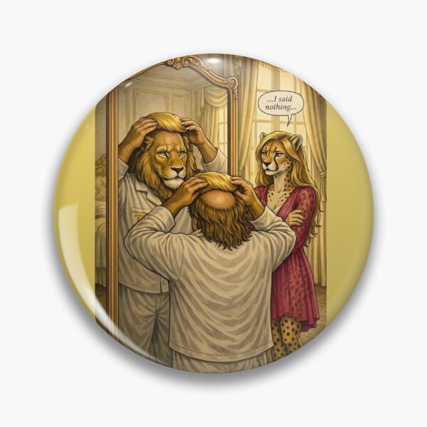 Item preview, Mirror Mirror — The Lion's Hair Piece Political Satire Humor designed and sold by SammyMorry.