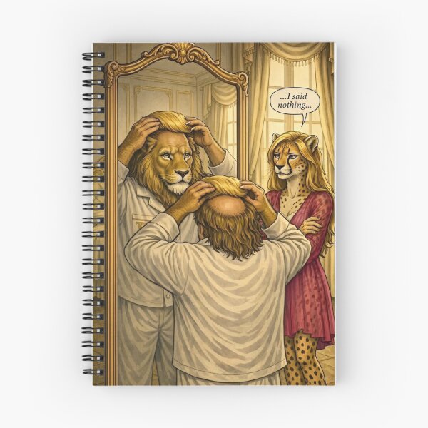 Item preview, Mirror Mirror — The Lion's Hair Piece Political Satire Humor designed and sold by SammyMorry.