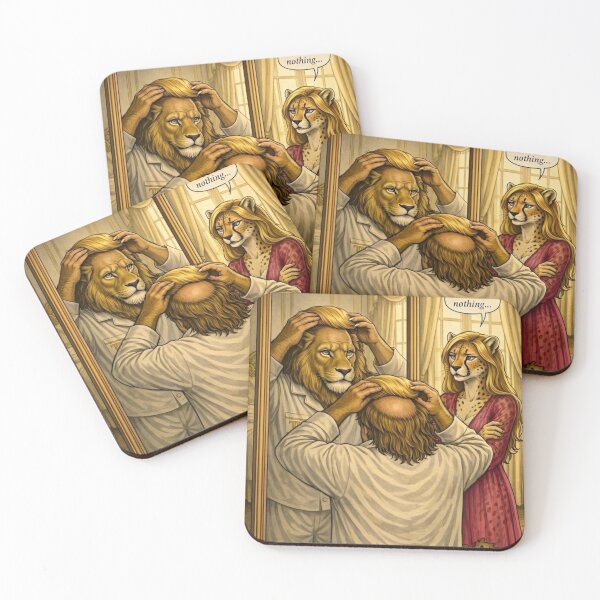 Item preview, Mirror Mirror — The Lion's Hair Piece Political Satire Humor designed and sold by SammyMorry.