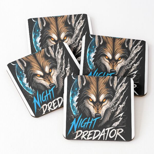 Item preview, Night Predator Wolf – Dark Moon Hunter Graphic designed and sold by ikaysCreative.