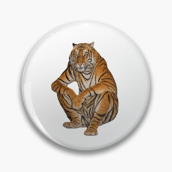 Item preview, Nonchalant Bored and Disappointed Tiger Meme  designed and sold by MessyHandsCo.