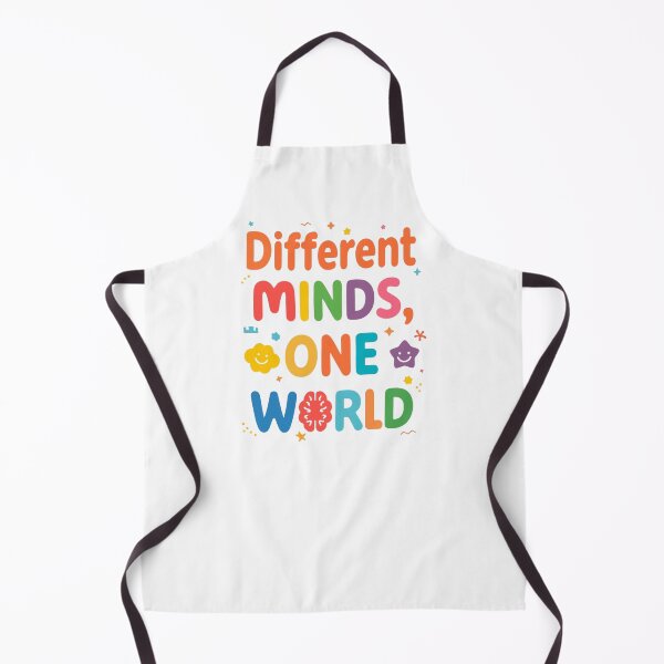 Item preview, Different Minds One World | Neurodiversity Inclusion Quote designed and sold by YvkafromPoland.