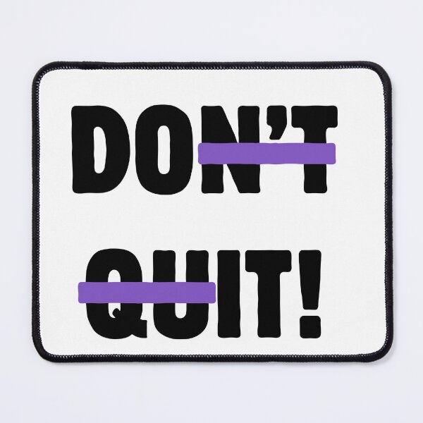 Item preview, Don't Quit – Strike Through Motivational Typography designed and sold by A-Szczesniak.