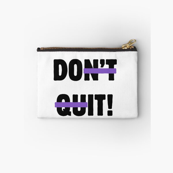 Item preview, Don't Quit – Strike Through Motivational Typography designed and sold by A-Szczesniak.
