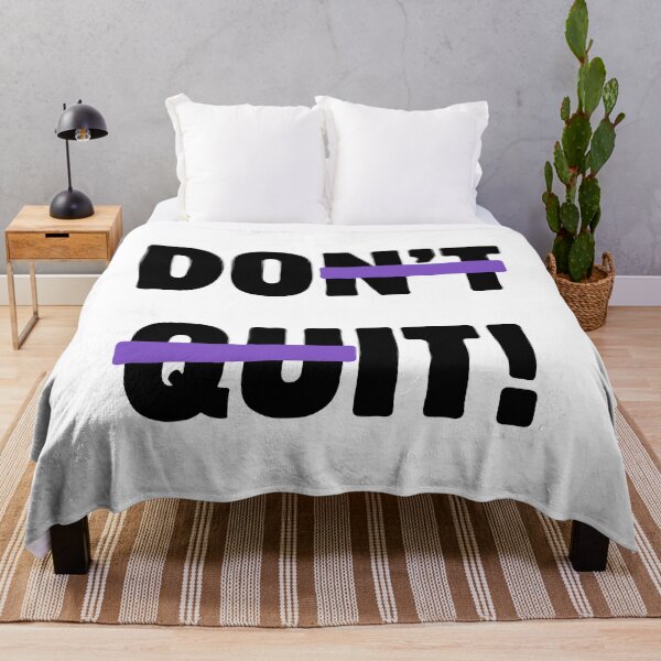 Item preview, Don't Quit – Strike Through Motivational Typography designed and sold by A-Szczesniak.