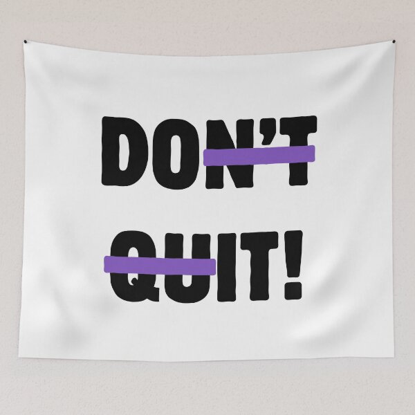 Item preview, Don't Quit – Strike Through Motivational Typography designed and sold by A-Szczesniak.