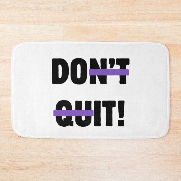 Item preview, Don't Quit – Strike Through Motivational Typography designed and sold by A-Szczesniak.