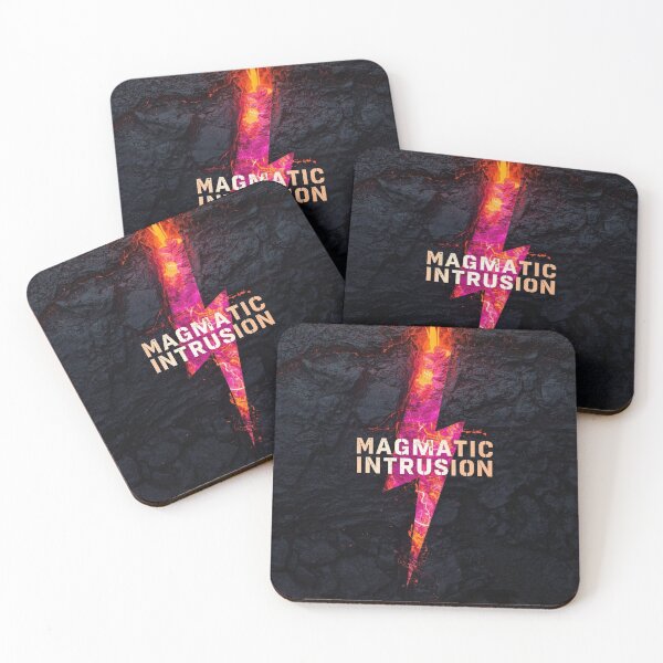 Item preview, Volcano Magma Intrusion Geology Art – Neon Lava Earth Layers designed and sold by Nela Creative Lab.