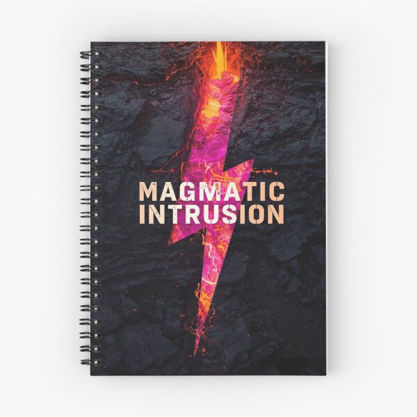 Item preview, Volcano Magma Intrusion Geology Art – Neon Lava Earth Layers designed and sold by Nela Creative Lab.