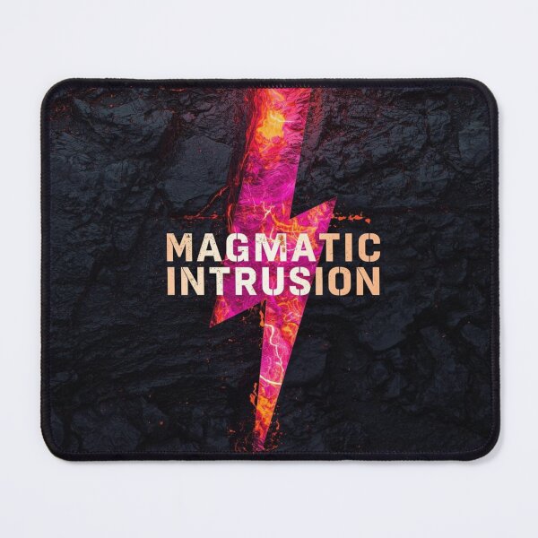 Item preview, Volcano Magma Intrusion Geology Art – Neon Lava Earth Layers designed and sold by Nela Creative Lab.