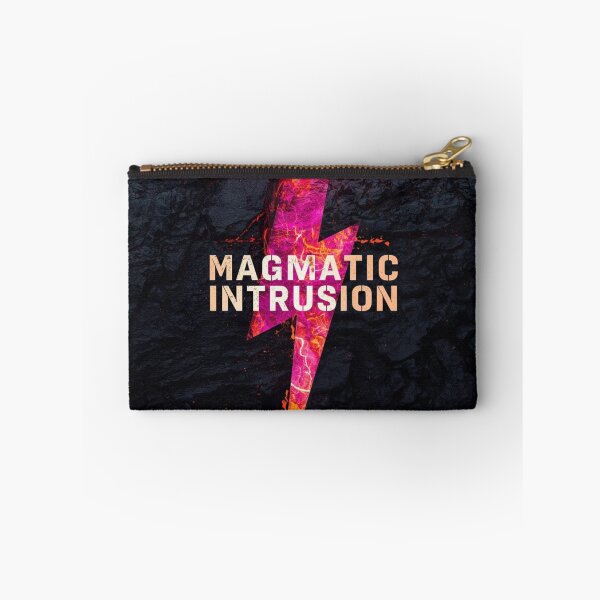 Item preview, Volcano Magma Intrusion Geology Art – Neon Lava Earth Layers designed and sold by Nela Creative Lab.
