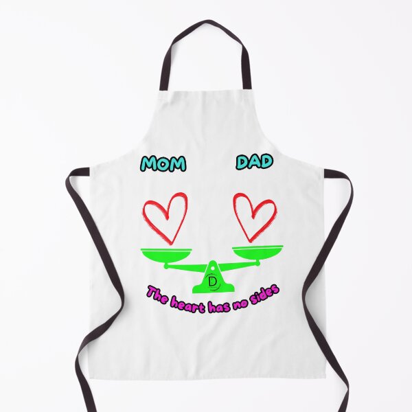 Item preview, Mom vs Dad The Heart Has No Sides Funny Parenting designed and sold by TheItaliandilemma.