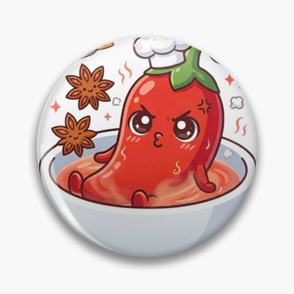 Artikelvorschau, Kawaii Chili Chef - Ich bin Peperoncinato! Scharfe, wütende Paprika. entworfen und verkauft von Lylysun.