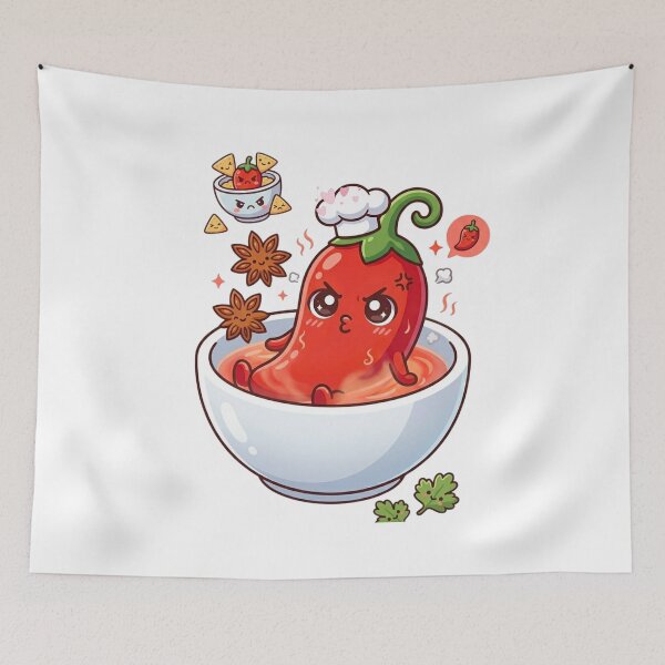 Item preview, Kawaii Chili Chef - I'm Peperoncinato!Spiced Angry Pepper . designed and sold by Lylysun.