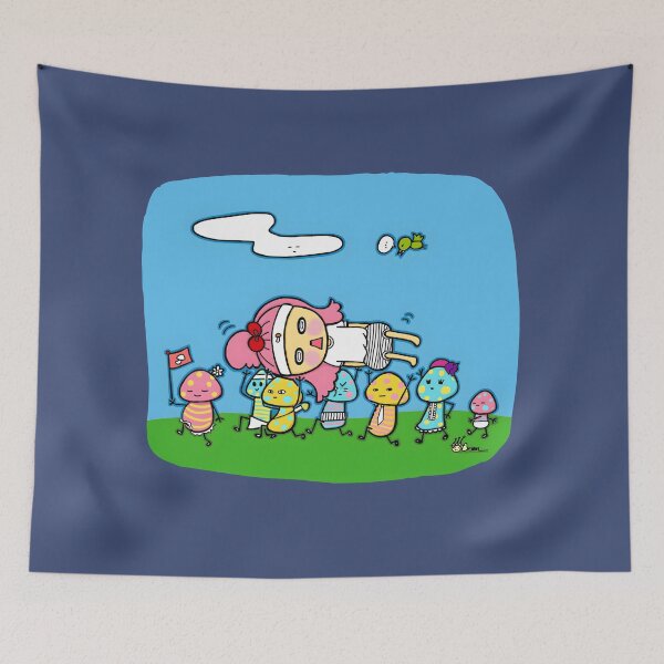 Item preview, Japanese Mushroom Festival - Wasshoi! designed and sold by Yamada Cream Studio.