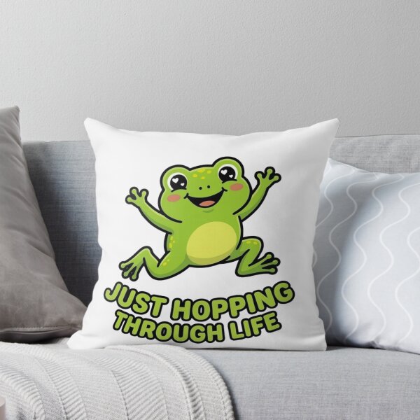 Item preview, Cute Frog Stay Hoppy Funny Animal T-Shirt designed and sold by SarcasmThreads.