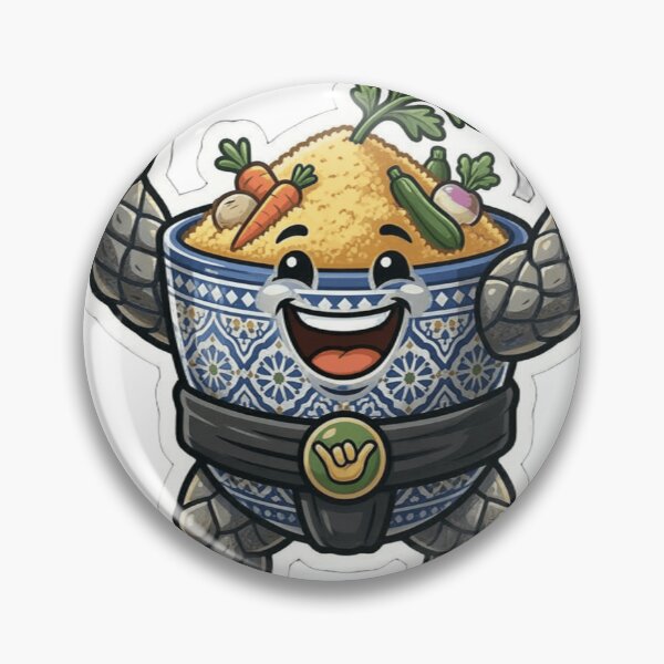 Item preview, Funny Moroccan Sumo Couscous Sticker - Traditional Bowl Warrior Art designed and sold by zakman02.
