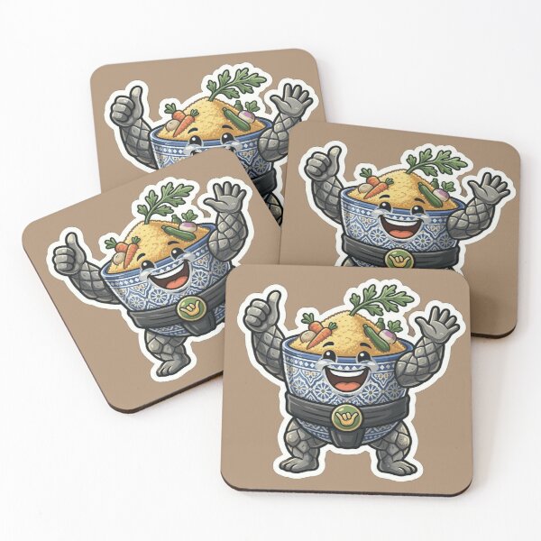 Item preview, Funny Moroccan Sumo Couscous Sticker - Traditional Bowl Warrior Art designed and sold by zakman02.