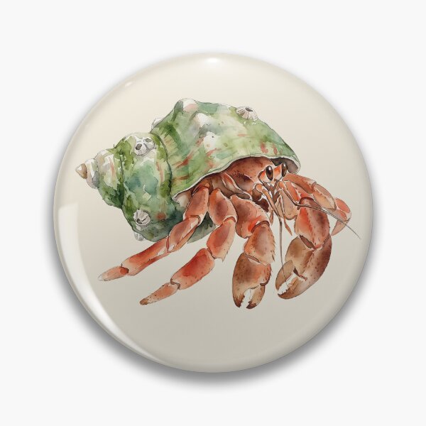 Item preview, Hermit Crab (Pagurus bernhardus) designed and sold by AhojAnezkaAhoj.