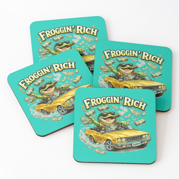 Artikelvorschau, Millionärsfrosch in einem großzügigen Auto entworfen und verkauft von FroggyOnly.