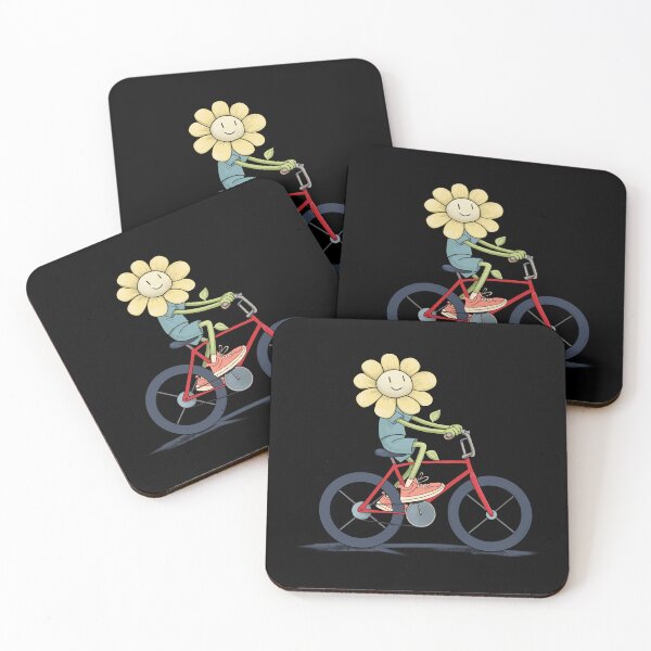 Item preview, Cute Flower Riding a Bicycle – Funny Plant Lover Cycling Gift designed and sold by FMproject.