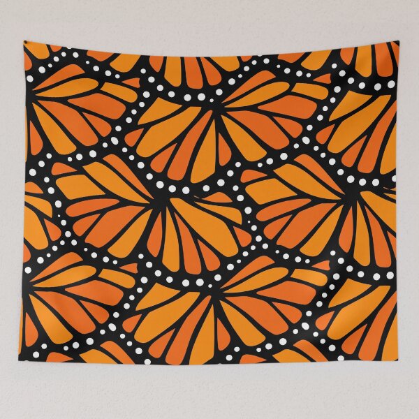 Item preview, Monarch Butterfly Wing Veined Pattern designed and sold by WildlifeInc.