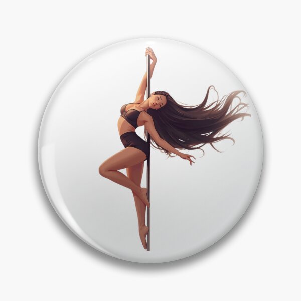 Item preview, Graceful Brunette Pole Dancer - Pole Aesthetic  designed and sold by Stellar Motion by Kornelia.