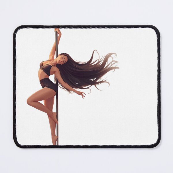 Item preview, Graceful Brunette Pole Dancer - Pole Aesthetic  designed and sold by Stellar Motion by Kornelia.