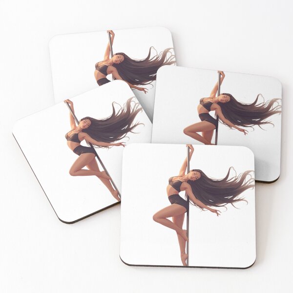 Item preview, Graceful Brunette Pole Dancer - Pole Aesthetic  designed and sold by Stellar Motion by Kornelia.