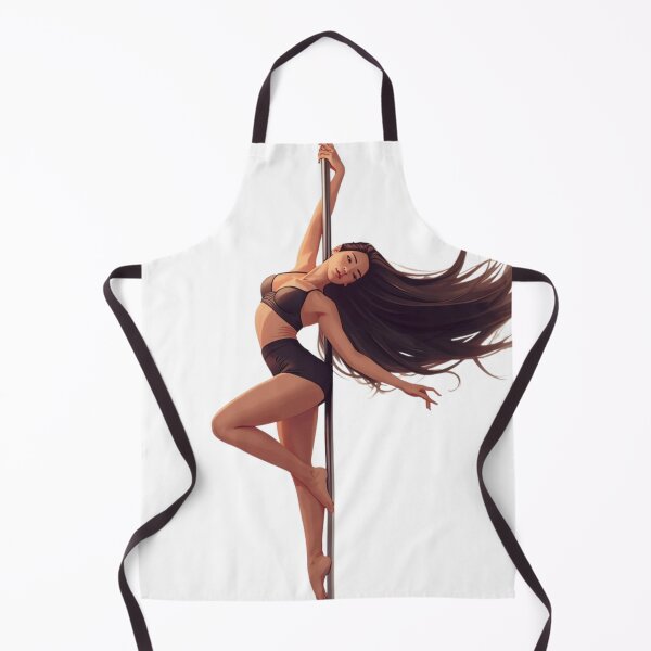 Item preview, Graceful Brunette Pole Dancer - Pole Aesthetic  designed and sold by Stellar Motion by Kornelia.
