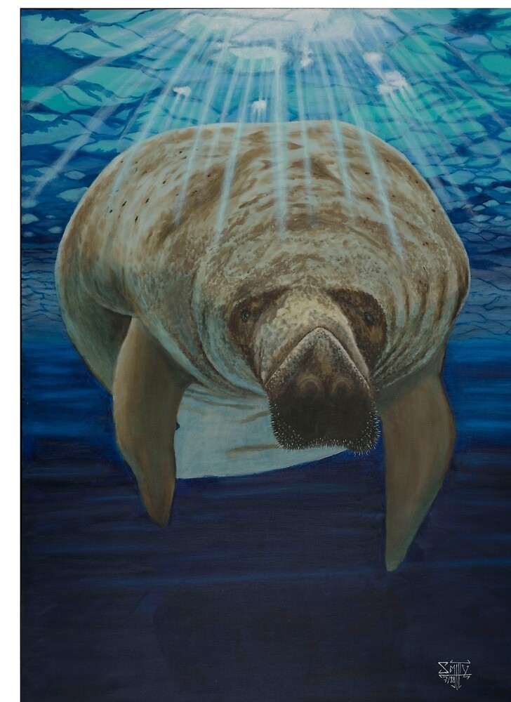 Rocket Manatee Art