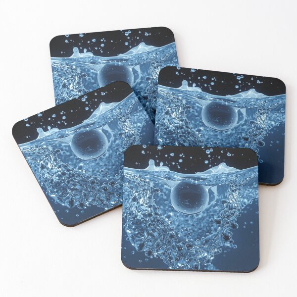 Item preview, Blue Water Splash Macro Abstract Art designed and sold by AAMHdesigns.