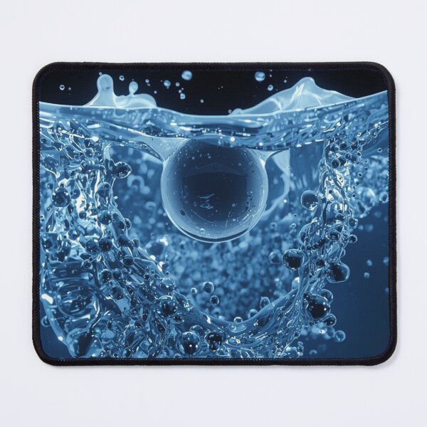 Item preview, Blue Water Splash Macro Abstract Art designed and sold by AAMHdesigns.