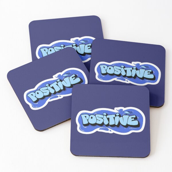 Item preview, "Positive" Graffiti — Blue Bubble Street Art Design designed and sold by LoomisDreams.
