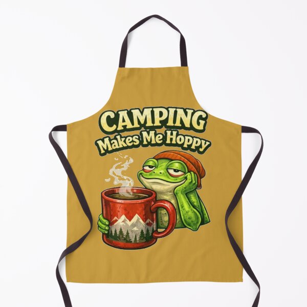 Item preview, The frog and its camping cup designed and sold by FroggyOnly.