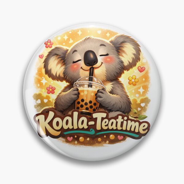 Item preview, Koala-Teatime Bubble Tea Koala | Cute Boba Tea Lover Pun Design designed and sold by Item Geeks.