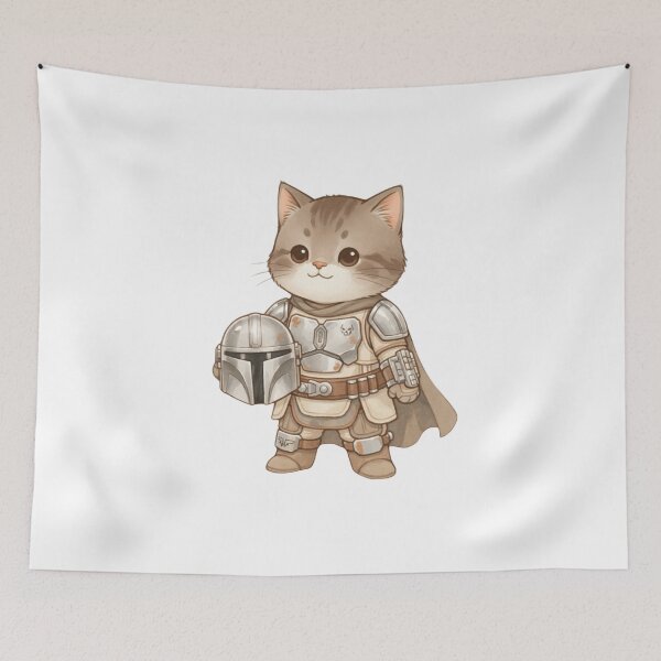 Item preview, Space Bounty Hunter Pedro Pascal as a Cat Cute  designed and sold by Reyxava.